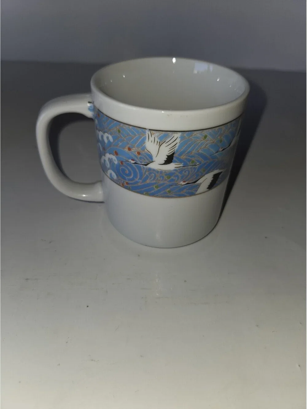 Vintage Japanese Crane Coffee Mug SG2